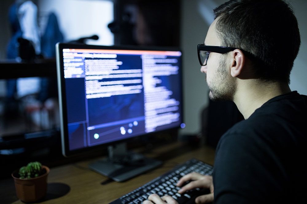 Video Game Designer Video Game Designer at work